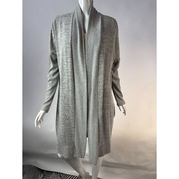 Gap Womens Heather Gray Open Front Cardigan Sweater Long Sleeve Lightweight L - Picture 1 of 16